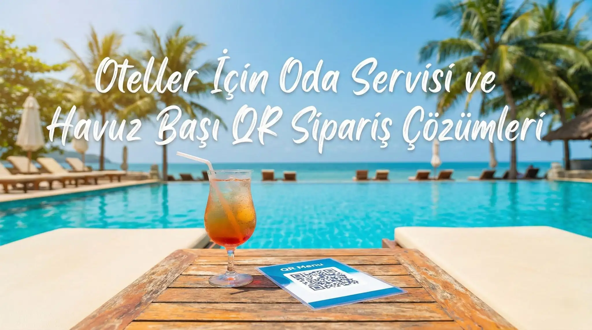 Oteller İçin Oda Servisi ve Havuz Başı QR Sipariş Çözümleri