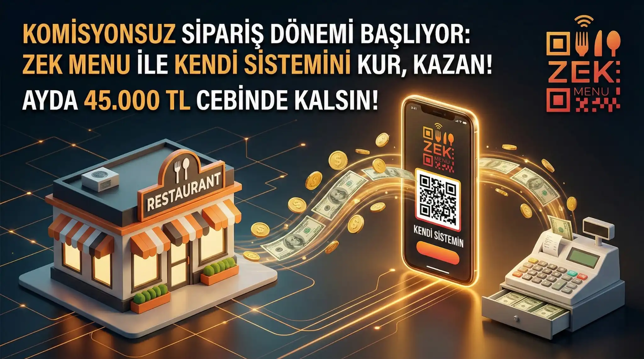 Restoranlar İçin %30 Tasarruf: Komisyonsuz Online Sipariş Sistemi Kurmanın Matematiği