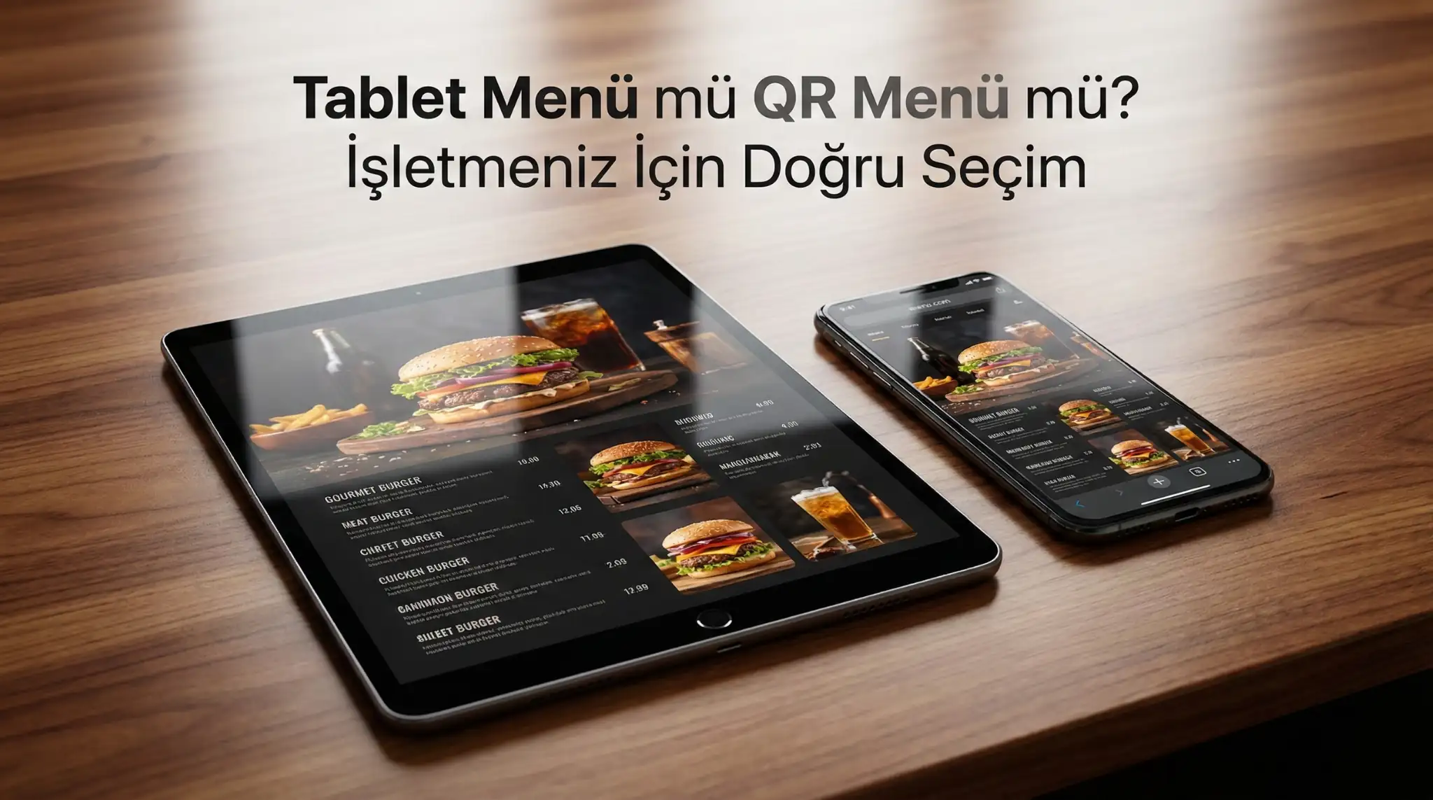 Tablet Menü mü QR Menü mü? İşletmeniz İçin Doğru Seçim